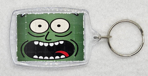 Pickle Rick Blotter Art Keyring - Blotter Store