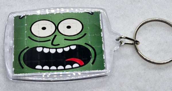 Pickle Rick Blotter Art Keyring - Blotter Store