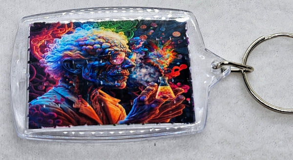 Chemist Blotter Art Keyring - Blotter Store