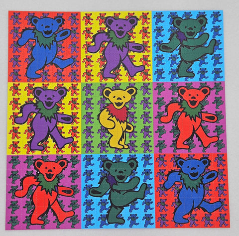 Grateful Dead Bear (9 panel) Blotter Art - Blotter Store