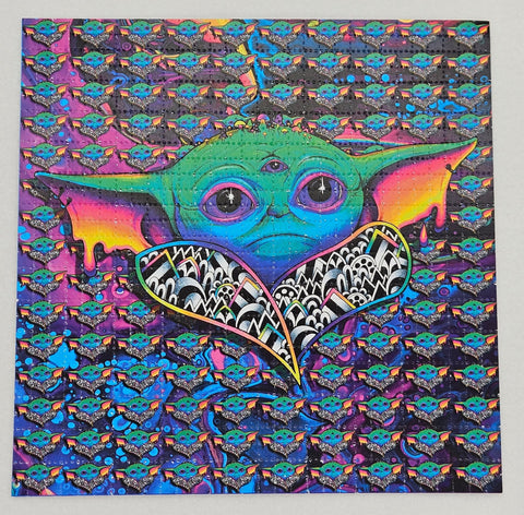 Baby Yoda by Brizbazaar Blotter Art - Blotter Store