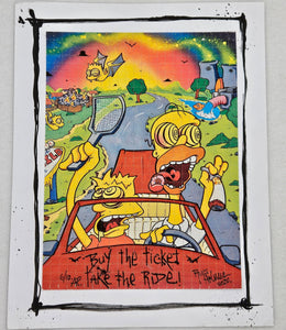 Fear and Loathing by Overdosed Art Blotter Art - Blotter Store