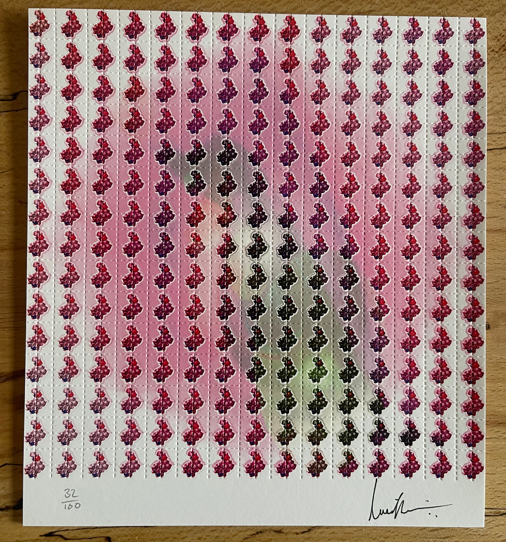 Atomic S’s by Lucifer Signed & Numbered #/100 Blotter Art