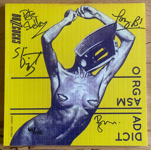 Buzzcocks Orgasm Addict Blotter Art Signed by The Band