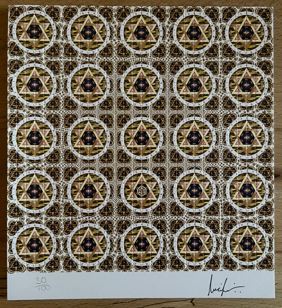 David’s Star by Lucifer Signed & Numbered #/100 Blotter Art