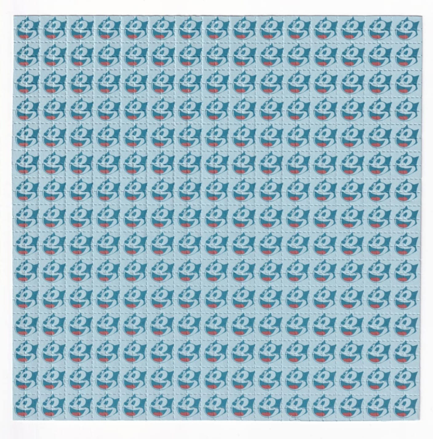 Felix the Cat Blue by John Blackburn Blotter Art