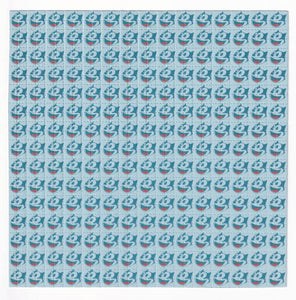 Felix the Cat Blue by John Blackburn Blotter Art