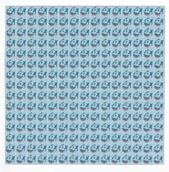 Felix the Cat Blue by John Blackburn Blotter Art