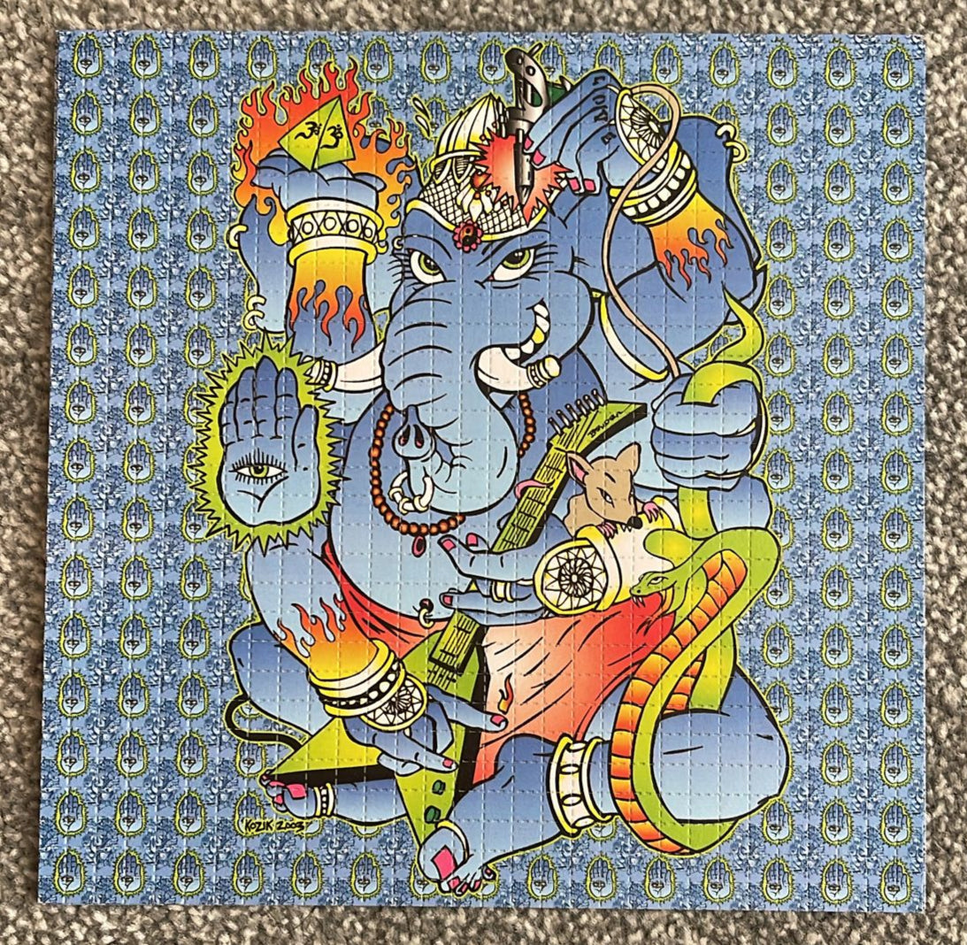 Ganesha Blotter Art By Frank Kozik