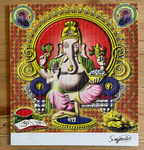 Ganesh by Sun Pedro Blotter Art Signed & Numbered #/100