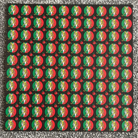 Grateful Dead Skeleton Black Blotter Art - Early 2000's
