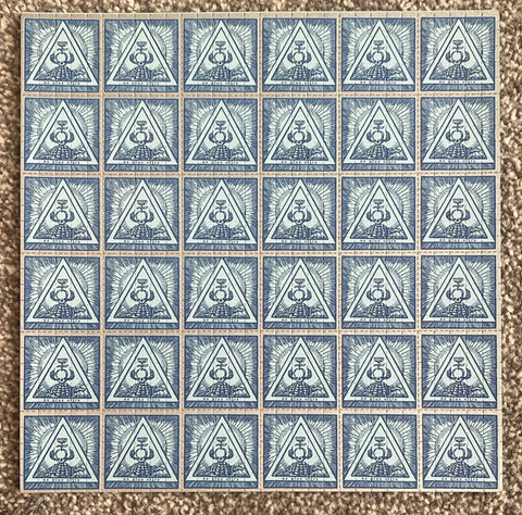 N.E. Plus Ultra Blue Blotter Art