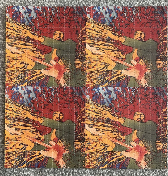 Jimi Hendrix Double Sided Blotter Art - Mid 2000's
