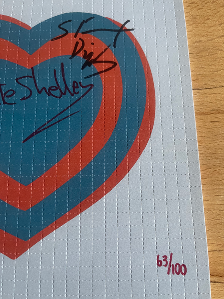 Buzzcocks Ever Fallen In Love Blotter Art Signed by The Band