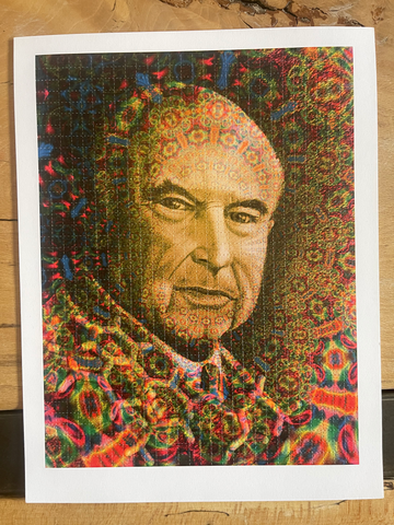 Albert Hofmann 100th Birthday Celebration Blotter Art (yellow)