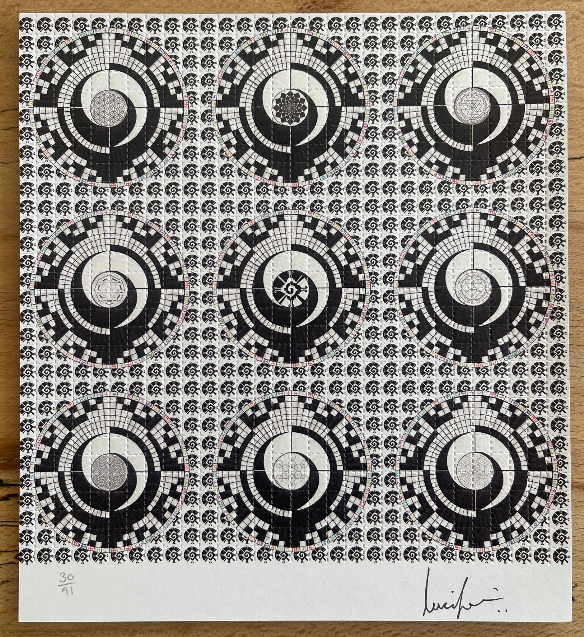 Ching Chings by Lucifer Double Sided Signed & Numbered #/91 Blotter Art