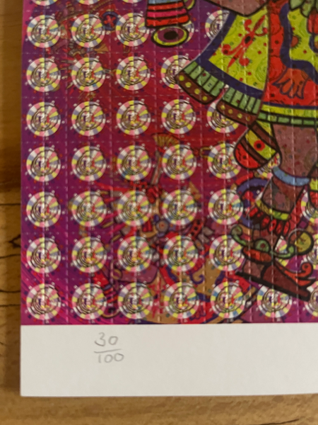 QuatzQuatel by Lucifer Signed & Numbered #/100 Blotter Art