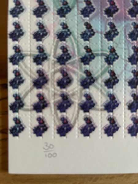 Atomic B’s by Lucifer Signed & Numbered #/100 Blotter Art