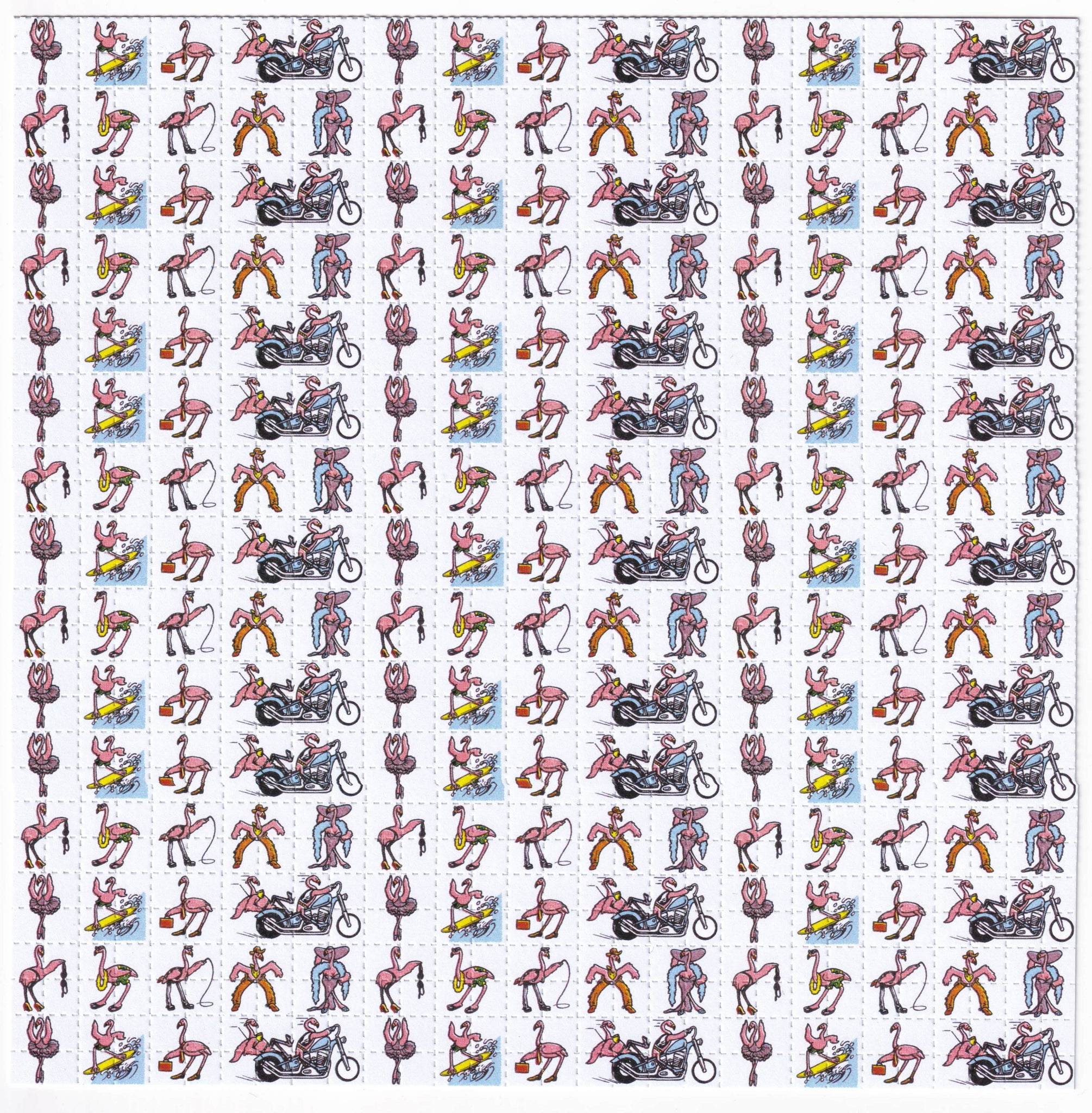 Flamingos Blotter Art