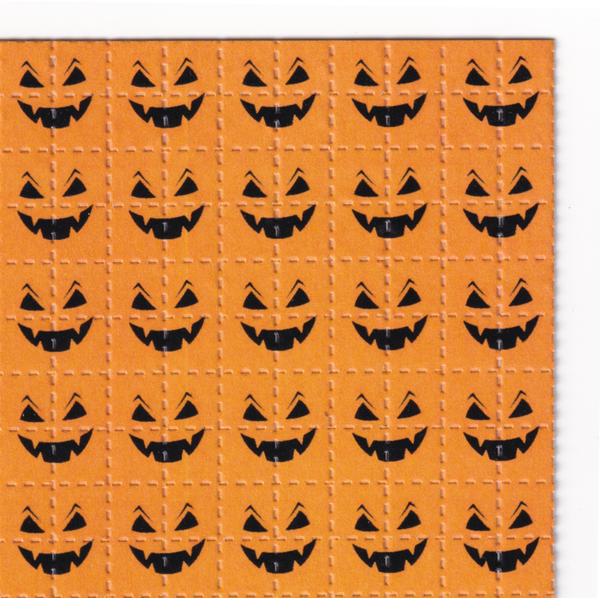 Pumpkin Face Blotter Art