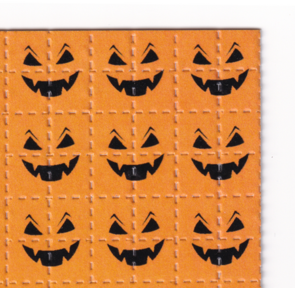 Pumpkin Face Blotter Art