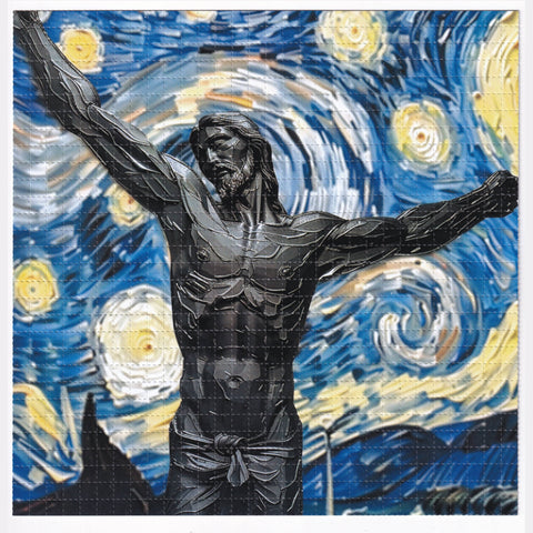 Starry Jesus Blotter Art