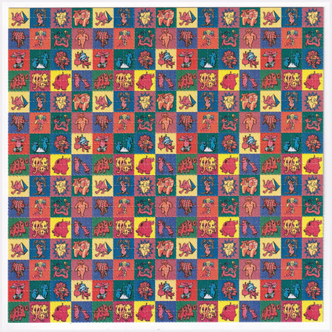 Dancing Elephants Blotter Art
