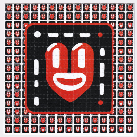 Smiley Hearty Blotter Art