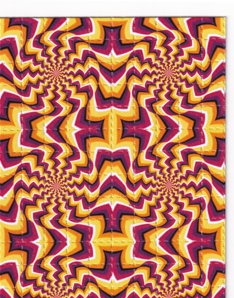 Optical Illusion Blotter Art