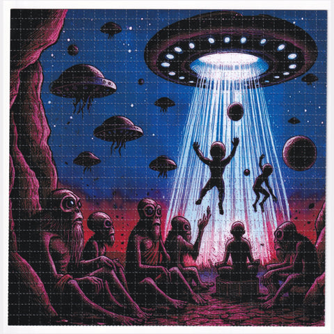 Alien Abduction Blotter Art