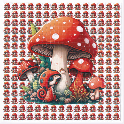 Mushroom Monster Blotter Art