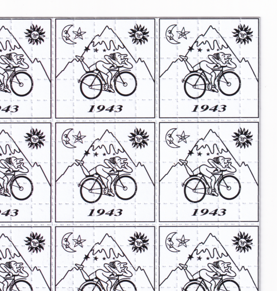 Bike Day White Blotter Art
