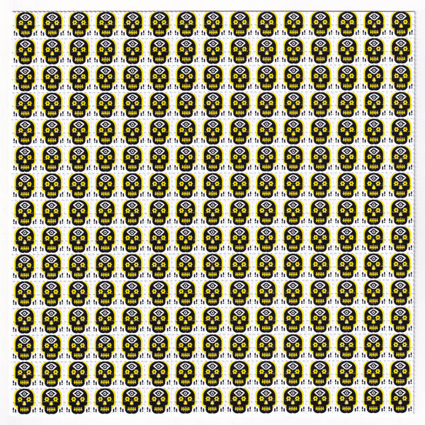 Yellow Skull Blotter Art