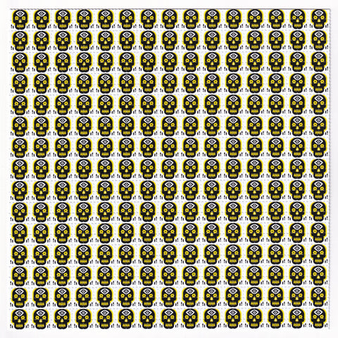 Yellow Skull Blotter Art
