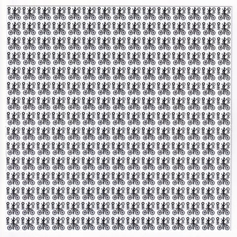 Bike Day Tribal Symbol Blotter Art