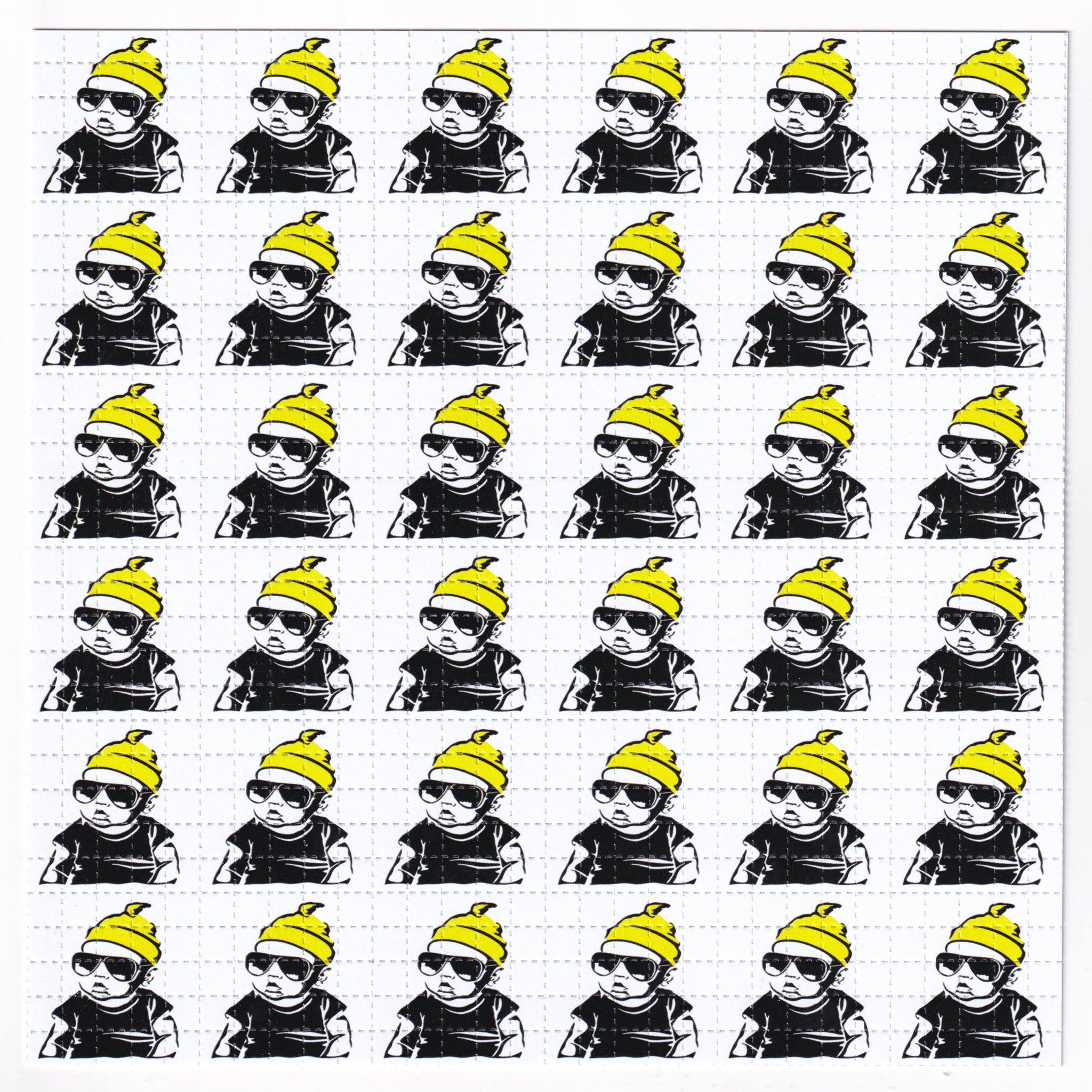 Hangover Baby Yellow Blotter Art Print