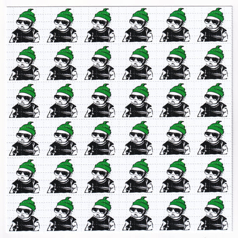 Hangover Baby Green Blotter Art