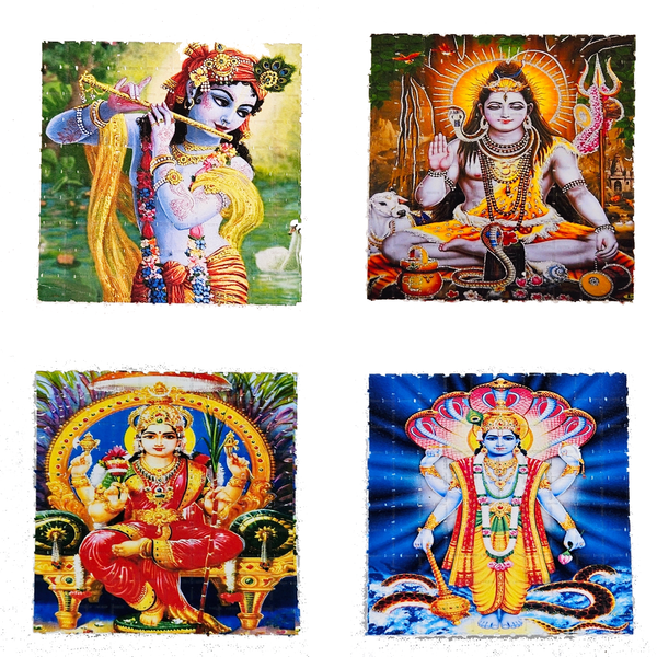 Hindu Set of 4 Mini Blotter