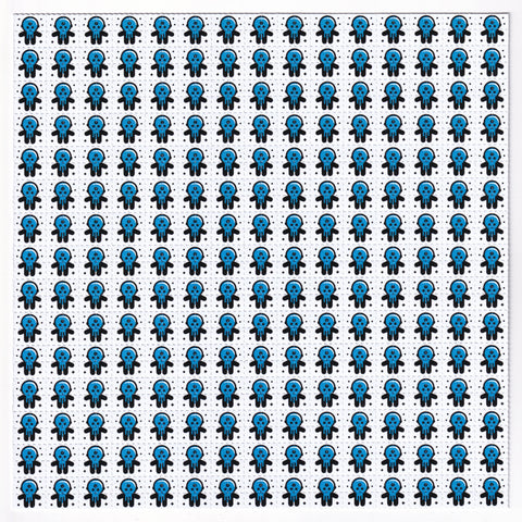 Baby Drip Blue Blotter Art
