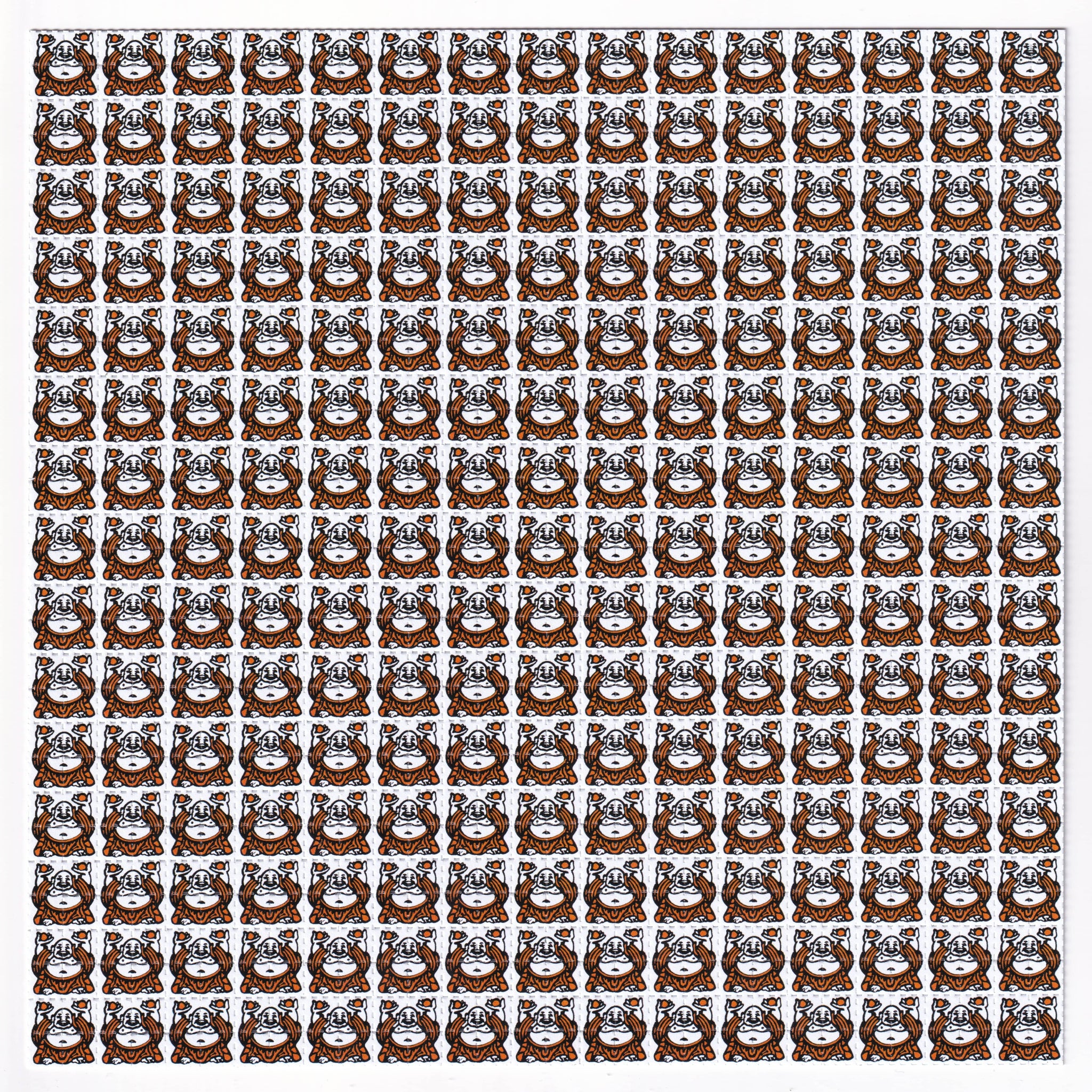 Laughing Buddha Blotter Art