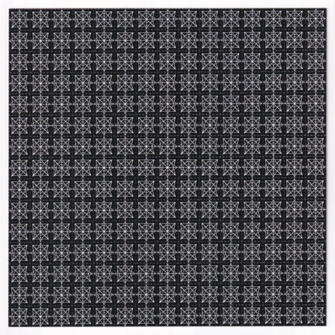 Geometric Symbol Blotter Art