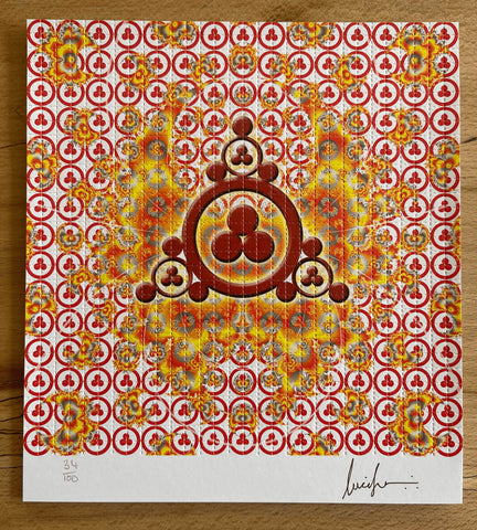 Peace's by Lucifer Signed & Numbered #/100 Blotter Art