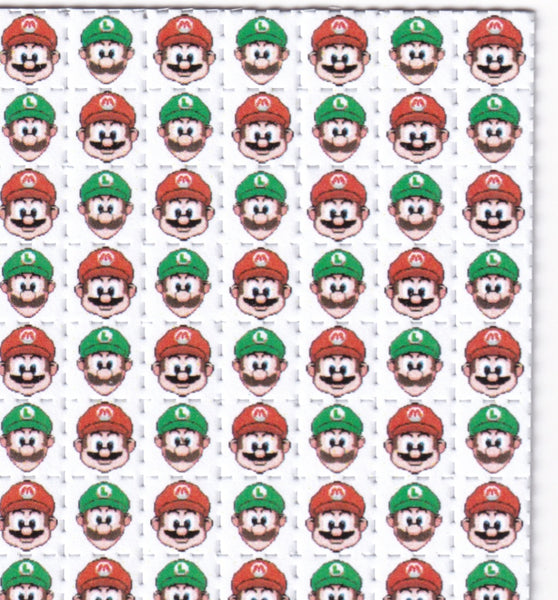 Mario & Luigi Blotter Art