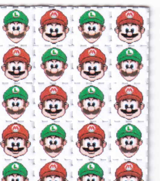 Mario & Luigi Blotter Art