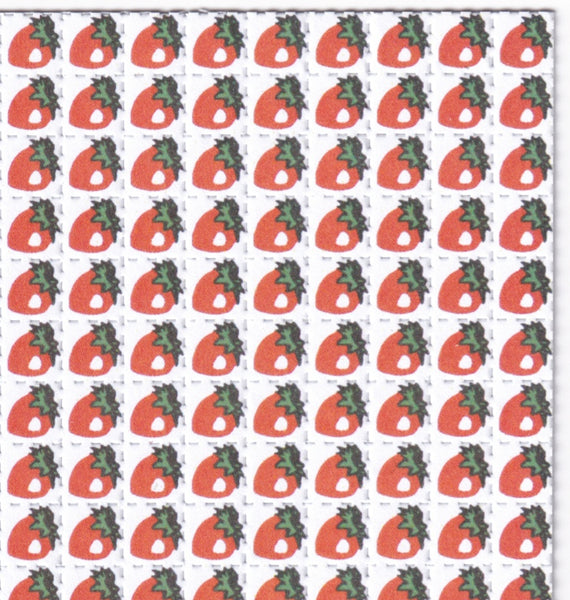 Strawberry Blotter Art
