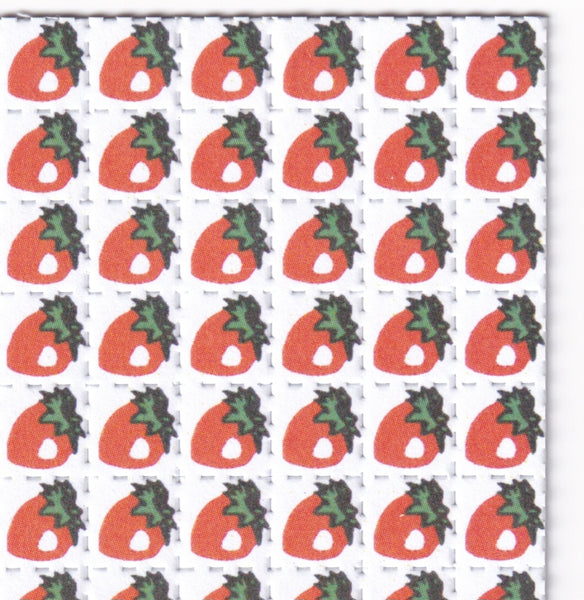 Strawberry Blotter Art
