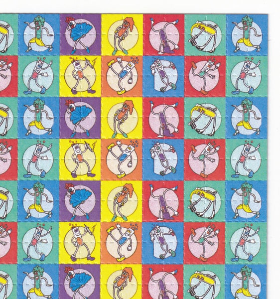 Dancing Test Tubes Blotter Art