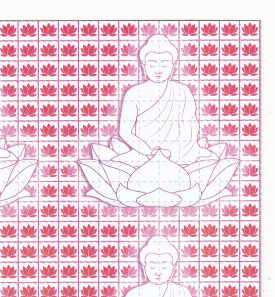 Pink Lotus Blotter Art