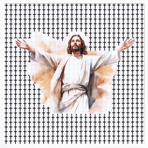 Jesus Christ Blotter Art