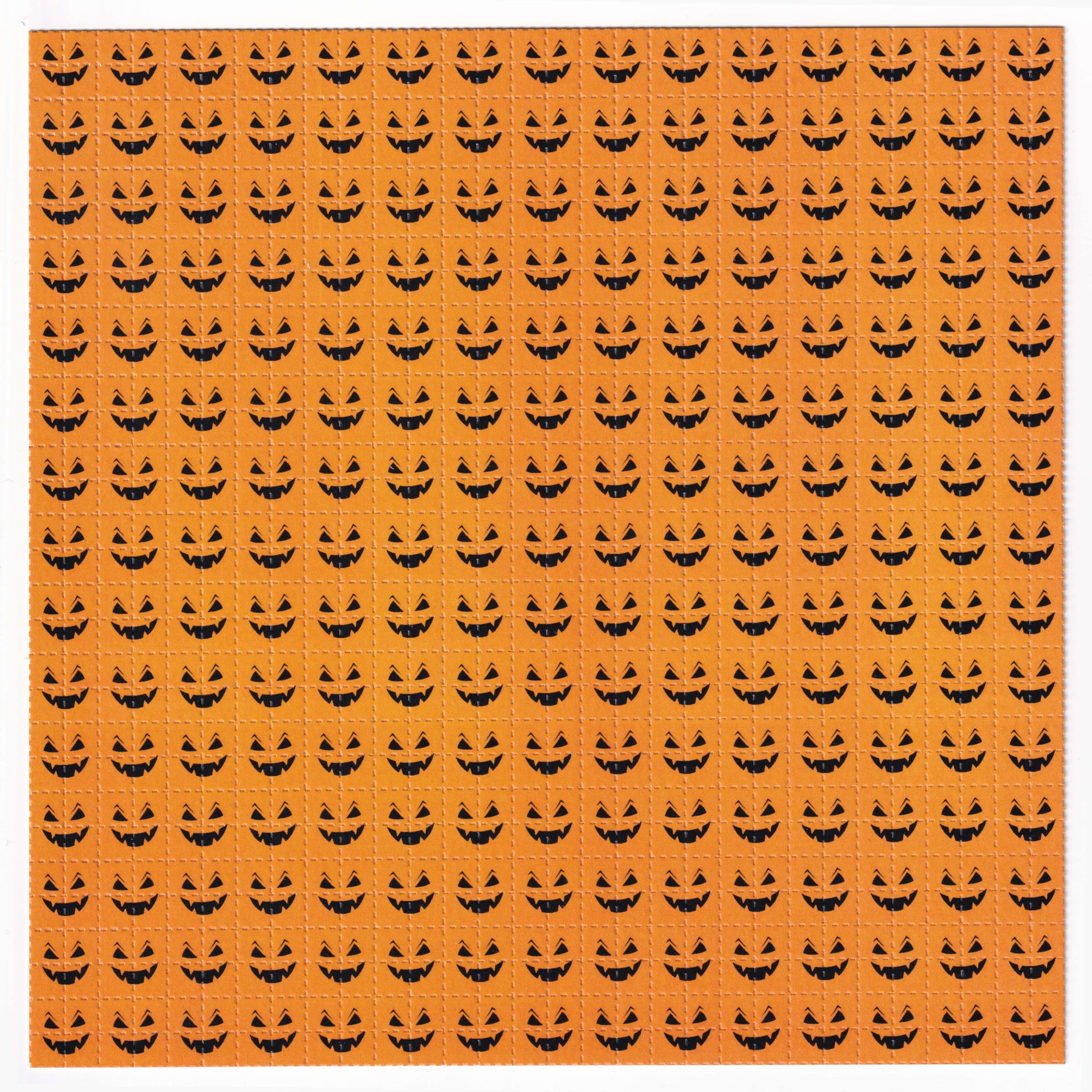 Pumpkin Face Blotter Art